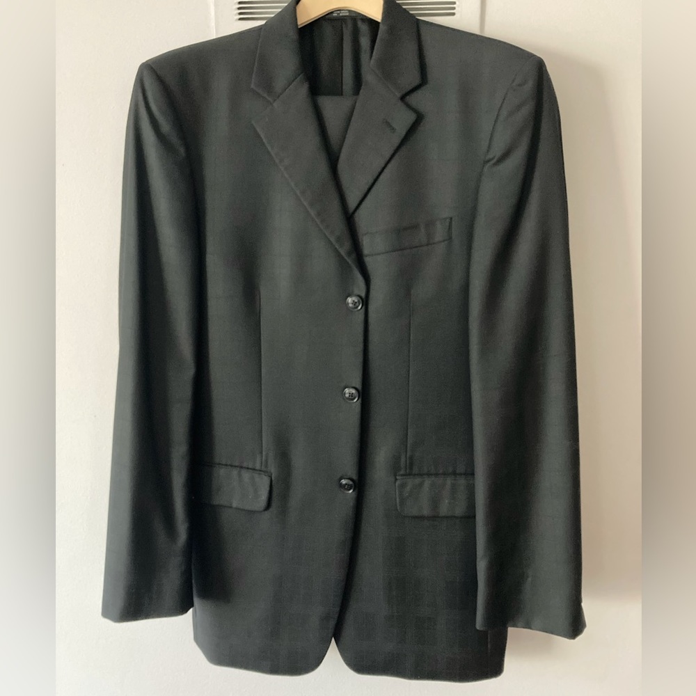 Jones New York Windowpane 2pc Men's Suit